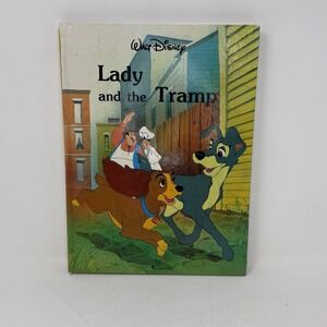 Lady And The Tramp Walt Disney Classic Series 1986 Vintage Hardback Picture Book